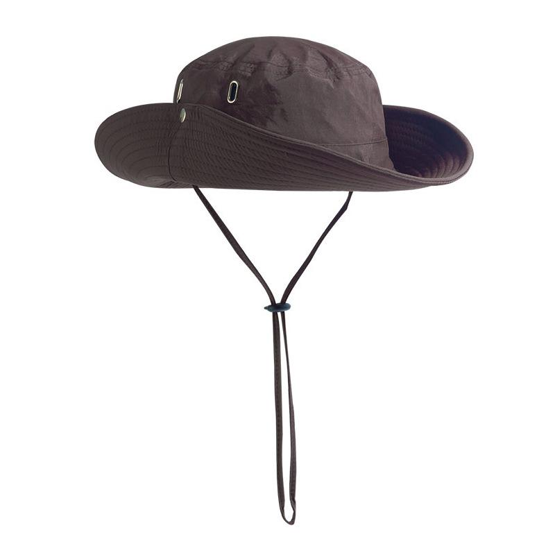 

Wide Brim Quick Dry Bucket Hat for Outdoor Adventures Foldable Sun Protection Cap for Camping Hiking Fishing & Western Style M 54-59cm кавовий