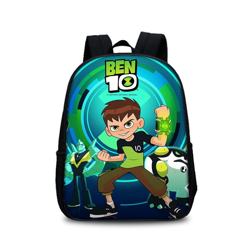 Mochila Escolar Ben 10 para Adolescentes con Diseño Cómodo Bolsa para Libros de Nailon para Estudiantes