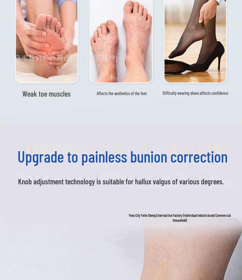 Adjustable Hallux Valgus Corrector for Foot Comfort and Alignment