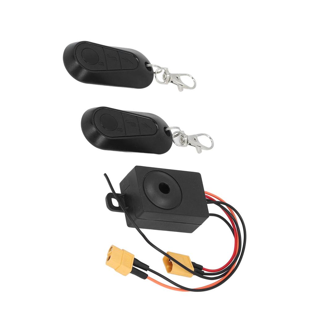Bike Alarm with 2 Remote 36 To 70V Anti Theft Waterproof Bike Security Alarm System for XT60 Output Port Battery