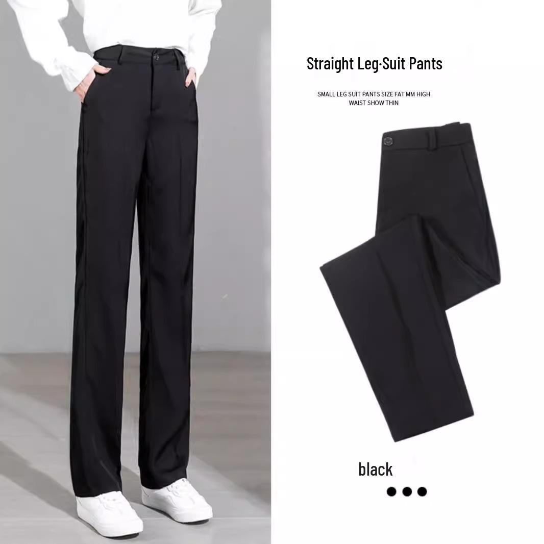 

Spring 2024 Women s High-Waisted Slimming Loose Wide-Leg Suit Pants XL