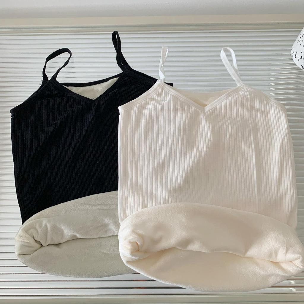 Plus Samt Verdickt Warme Weste: Schlankmachendes figurformendes Camisole für Herbst/Winter