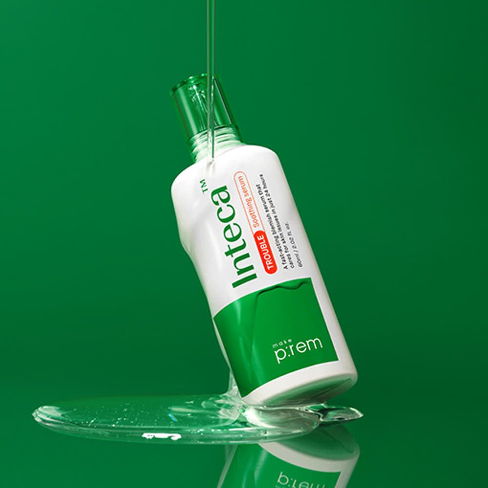 MAKE P:REM Inteca Trouble Soothing Serum 60ml Colloidal Sulfur Centella Niacinamide Blemish Care Serum