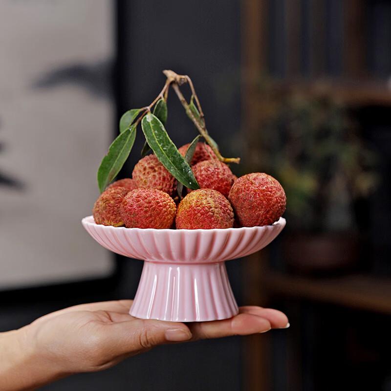 Zen Ceramic High-Foot Snack Plate