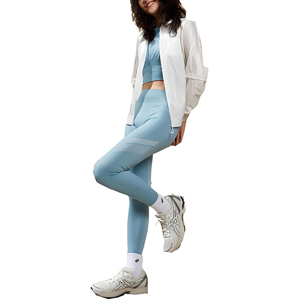 Asics Nagino Series Solid Color Knitted Elastic Drawstring Seamless Sports Pants Women Bottoms 2032C728-405