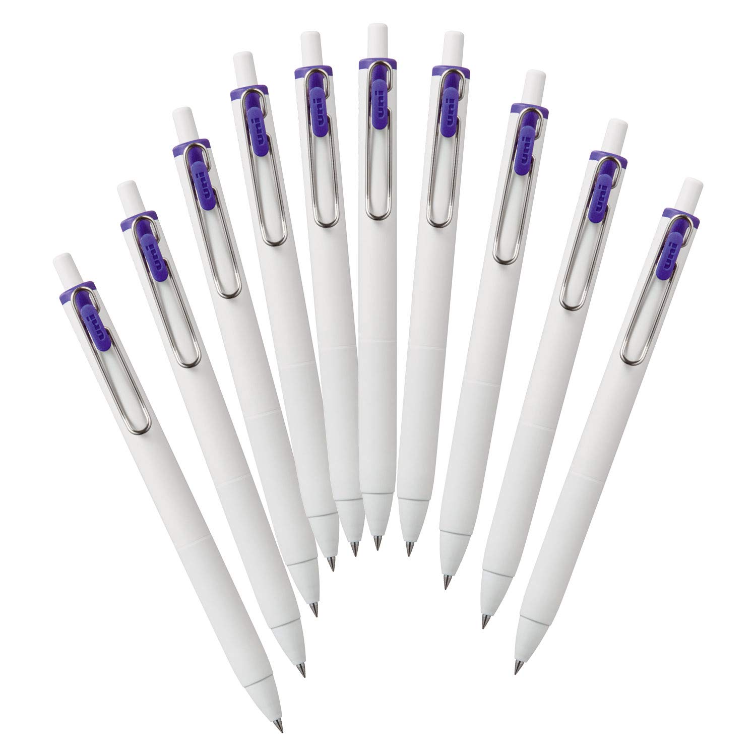 Mitsubishi Pencil One Гелевая шариковая ручка Royal 10 шт. Uni-ball, 0,38 мм, Синяя, ручки, UMNS38.40