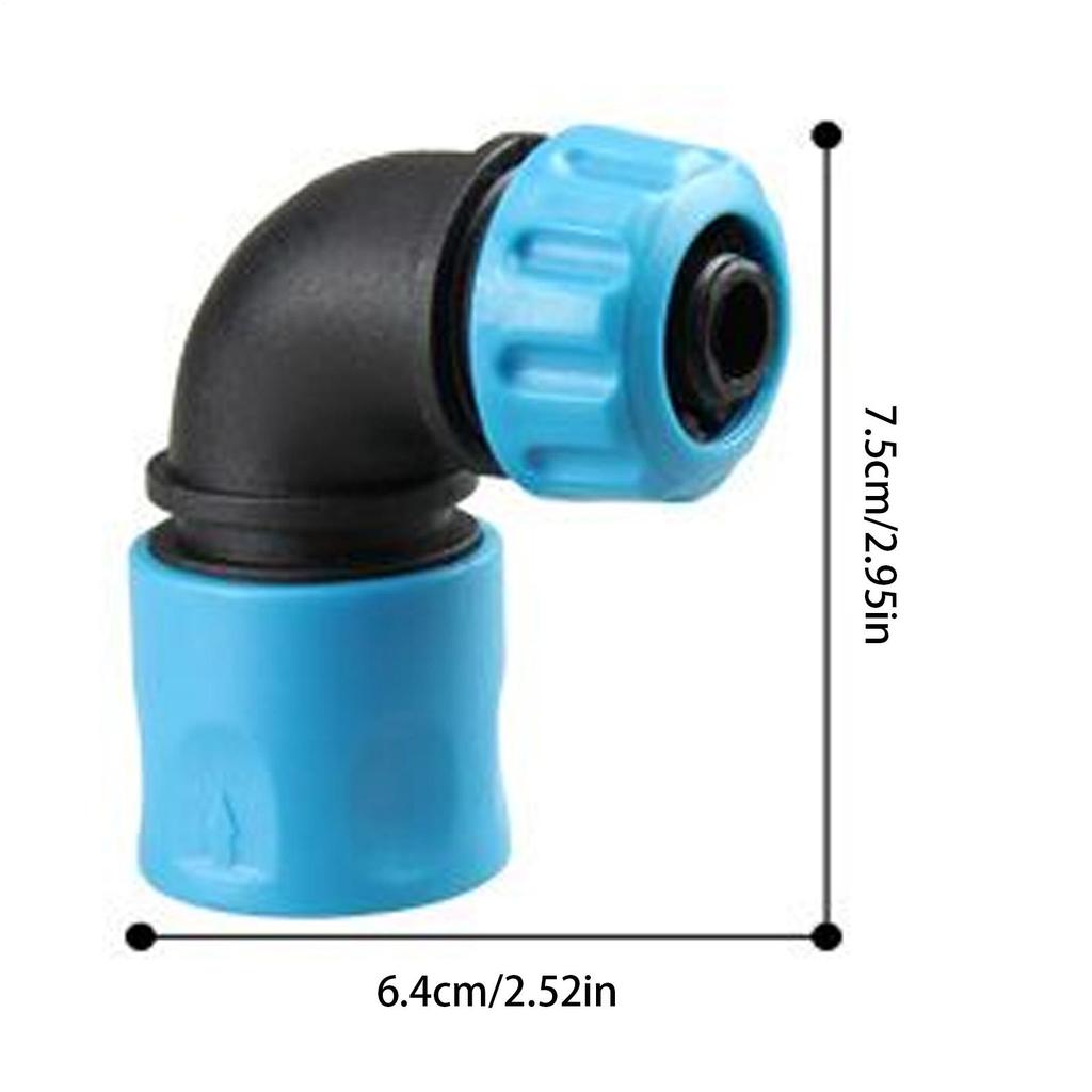 2 Pcs Elbow Quick Connectors 90 Degree Angle For Garden 1/2inch Hose Accurately match standard 5mm hose interface