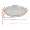 Glossy Decorative  Platter Plastic Display Plate Lightweight Plastic Tray  Home