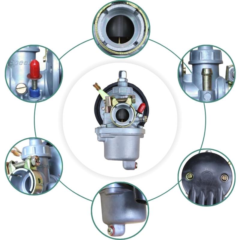 T200 Motorcycle Carburetor With Air Filter For 49cc 50cc 60cc 66cc 80cc 2 Stroke Engine Motorized Bicycle Push Bike Carb