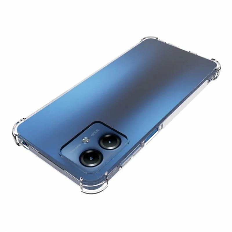 For Motorola Moto G14 4G Back Cover WANLONFENG TM Series 2.0mm Clear TPU Phone Case (Big Lens Hole)