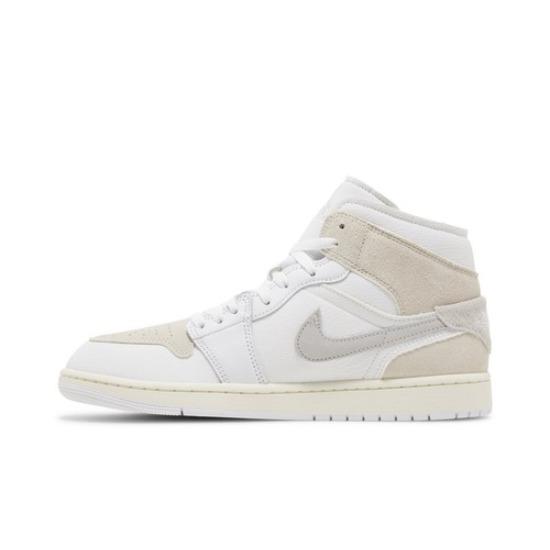 

Air Jordan 1 Mid SE Craft Inside Out White Sail Retro Sneakers DM9652-120 EU 43 бежевый