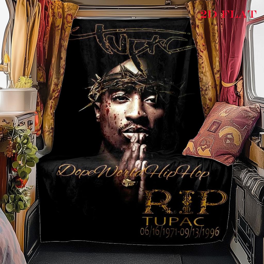 Urban Art Hip-Hop Legacy Blanket Suitable for All Seasons Camping Trip Office Rest Blanket Air Conditioning Blanket Nap Blanket
