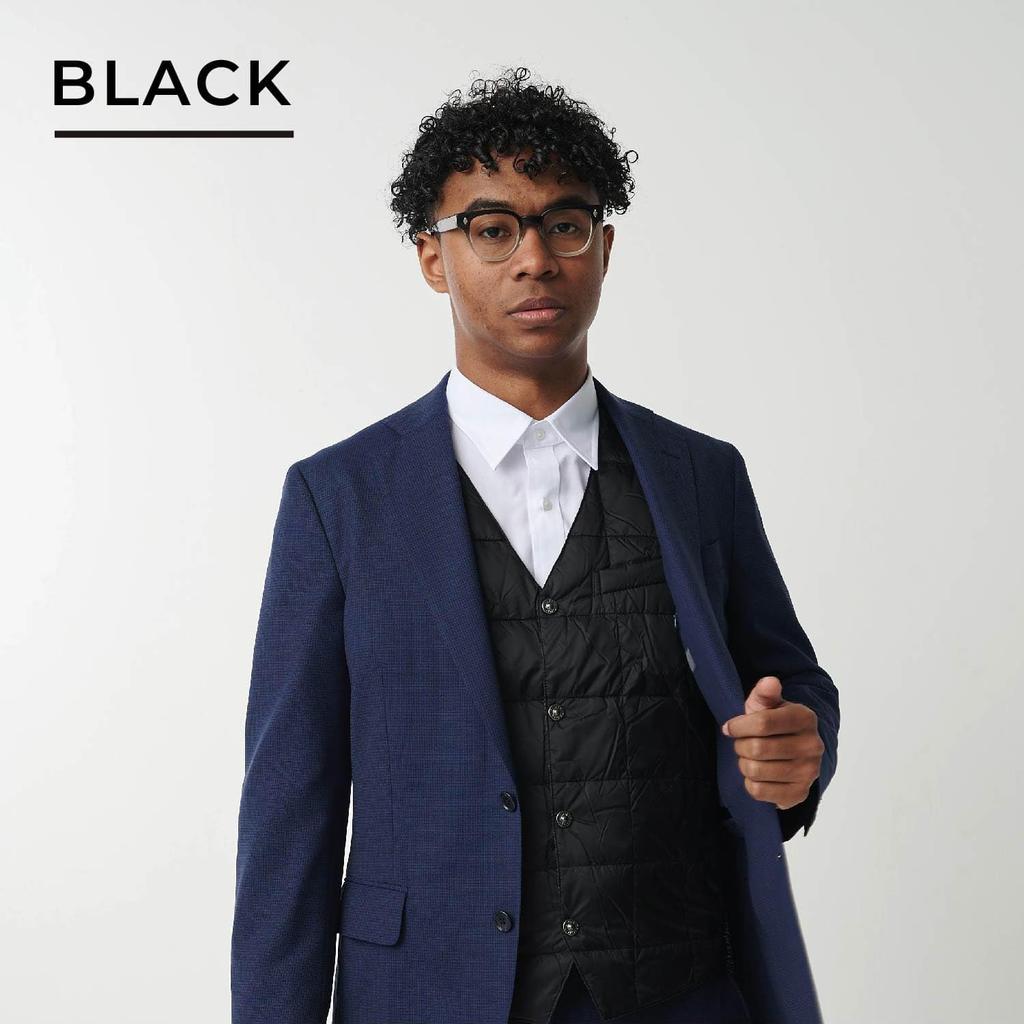 INNER DOWN button inner down vest [TAION WEAR] [Men's] V-neck