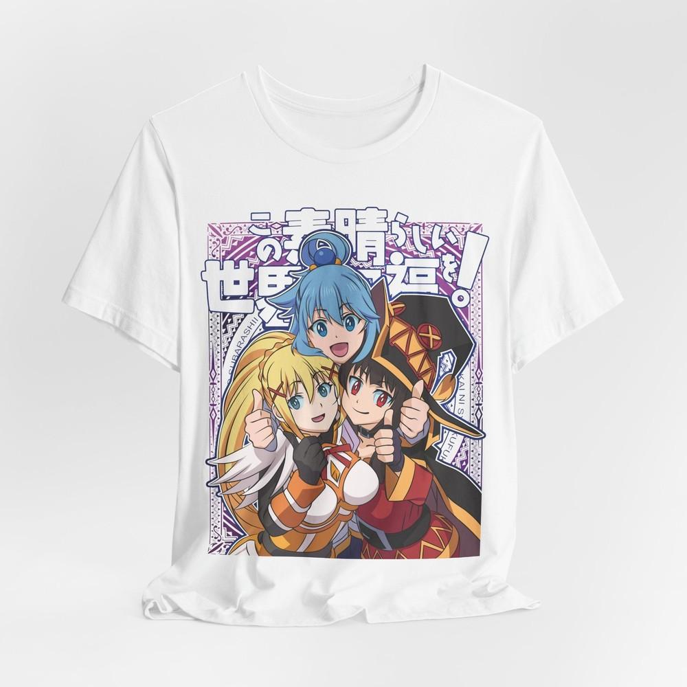 KonoSuba Anime Trio TShirt  Megumin Aqua Darkness Tee S