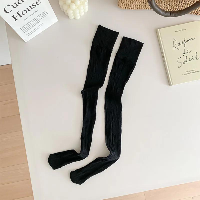 Women Stockings Hollow Out Sexy Lace Floral Mesh Fishnet Stockings Thigh High Socks JK Girls Knee High Socks Thigh High Stocking