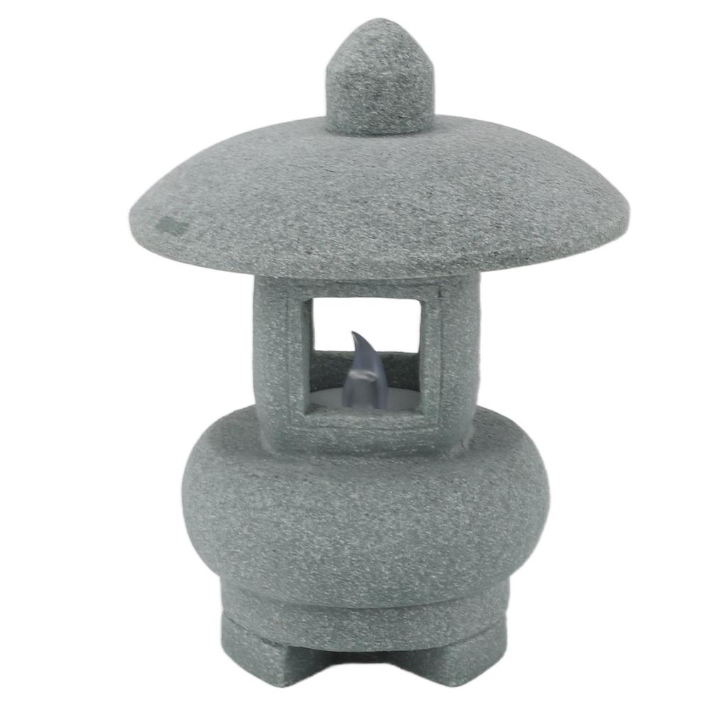 Pagoda Lantern Statue Sandstone Chinese Building Ornament Miniature Pagoda Model for Fish   Landscape