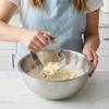 Edelstahl Teigrührer Holzgriff Schwerlastklingen Teigschneider 5 Klingen Komfortabler Gebäckschneider Kalte Butter Mischen