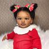 26-Inch Realistic PIPPA Red Bodysuit Doll with Dark Skin and Long Sleeve