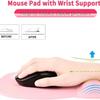 Non-Slip Silicone Mousepad with Wrist Support High-Performance PU Surface Waterproof Horizontal  Comfortable Gaming Office Use