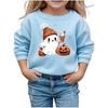 Boys Girls Child Fashion Daily Versatile Casual Crewneck Sweatshirts Daily Long Sleeve Patchwork Top Sweatshirts
