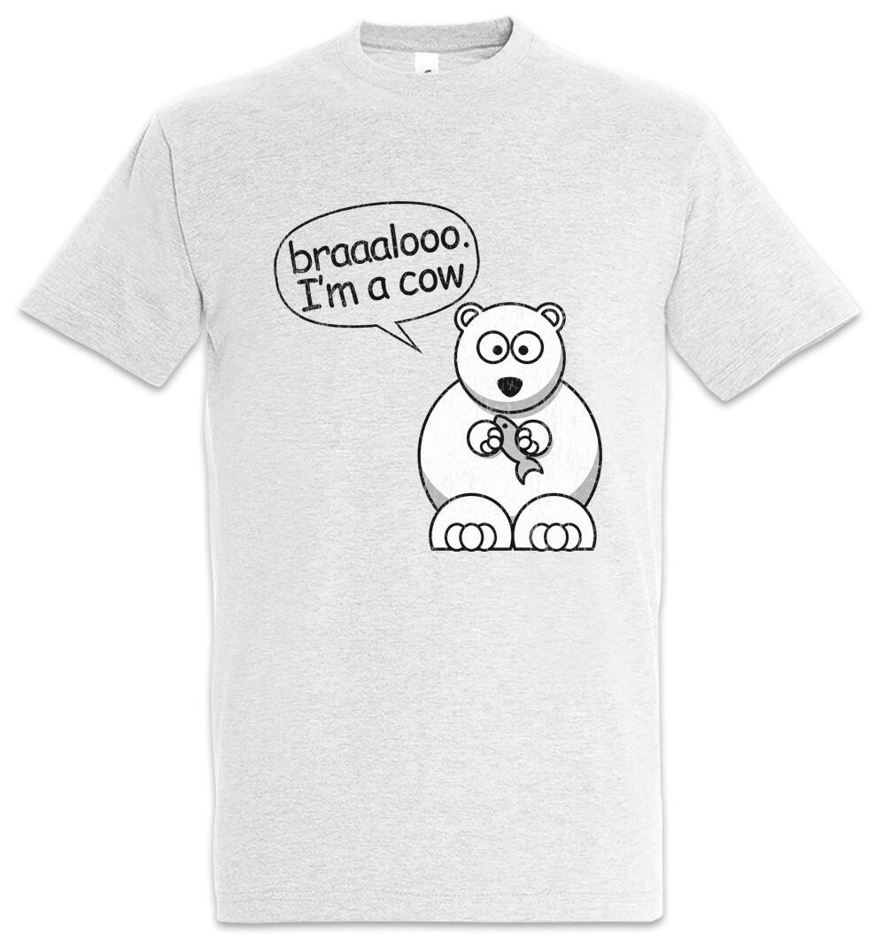 I m A Cow T-Shirt Fun Comic Cartoon Toon Look Elephant Polar Animal Sounds 2XL