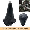 Leather Gear Shift Collars Lever Dust Cover 5 Speed Gear Shift Knob Stick Pen For Great Wall Hover H3 H5 2010 2011 2012 2013