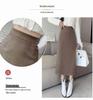 Women's 2025 Autumn Wool High-Waisted Mid-Length Pencil Skirt with Slit