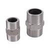 1/2 Inch 3/4 Inch Male Thread Connector 304 Stainless Steel Thread Pipe Repair Coupling Water Tap Adapter Water Pipe Connector