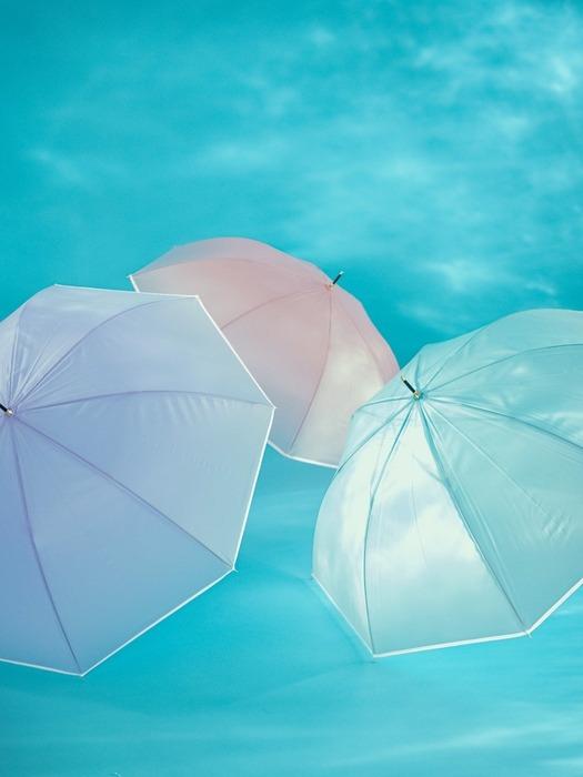 WPC. WPC Umbrella Cosmetic Transparent Umbrella Vinyl PT-WN-001 Pink (01)_long