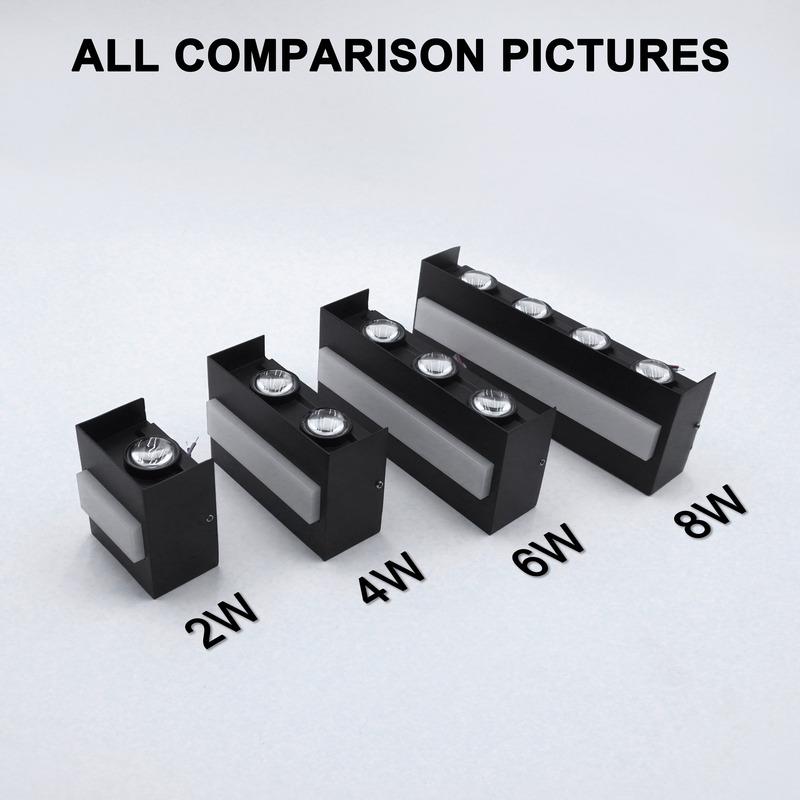 Modern New LED Outdoor Aluminum Wall Lamp Waterproof Porch Garden Balcony Wall Lamp Indoor and Outdoor Light