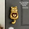 Lucky Cat Magnetic Doorbell Creative Entry Reminder Bell Shopkeepers Windbell  for Refrigerator
