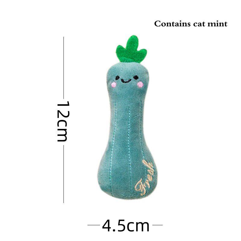1PC Plush Cat Toy Catnip Cute Funny Chew Cat Playthings Cartoon Interactive Kitten Mini Teeth Grinding Thumb Pet Dog Chewing Toy