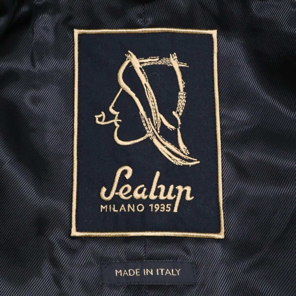 Sealup [Excellent Condition/Domestically Authorized] GENOVA Genoa Wool Melton Pea coat 46 blackUsed