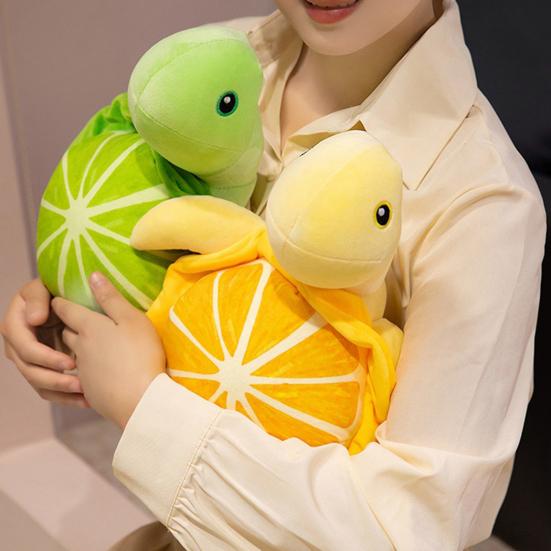 Lemon Turtle Plush Toy Ultra Soft Stuffed Animal Child-friendly Sleeping Toys Stress Relief Huggable Pal