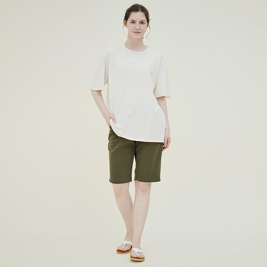 CHIQUITA Sweat Shorts (Cotton) Khaki 242501Skh