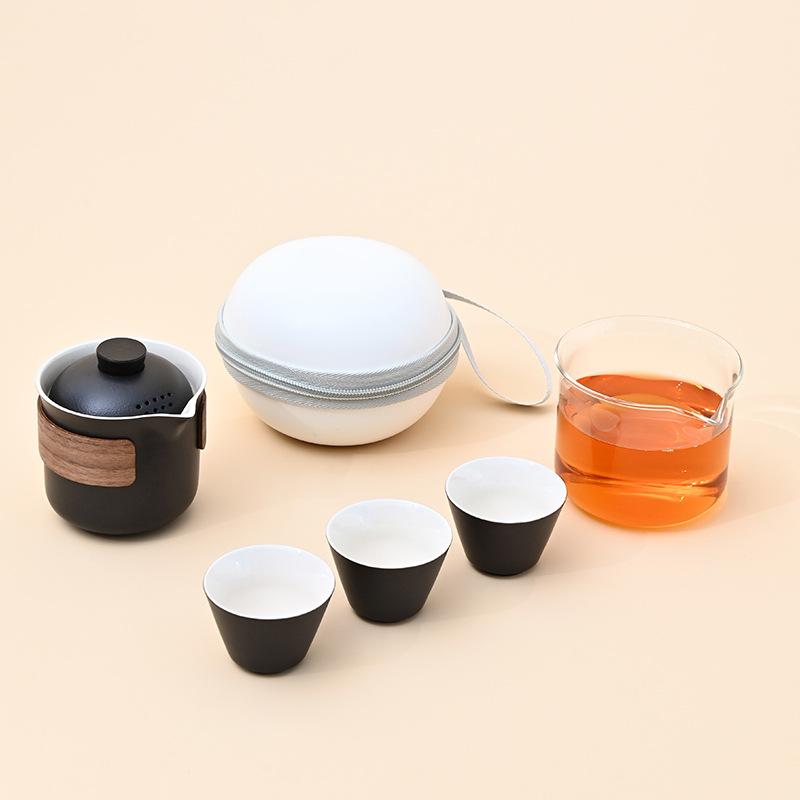 Portable travel tea set, car express cup business gift, annual meeting event souvenir