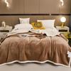 Taffeta Composite Lamb and Milk Fleece Blanket - Multifunctional Gift for Napping and More