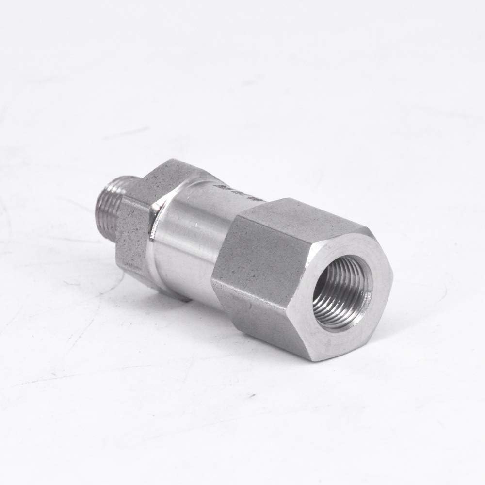 1/8 1/4 3/8 1/2 Inch BSP NPT Female To Male 1 Way Check Valve Non-Return Inline 304 Stainless Steel (Specification : 1/4 Inch , Voltage : NPT), 0.25