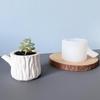 Stump Cup With Handle Silicone Mold Stump Aromatherapy Candle Cup Plaster Vase Silicone Molds
