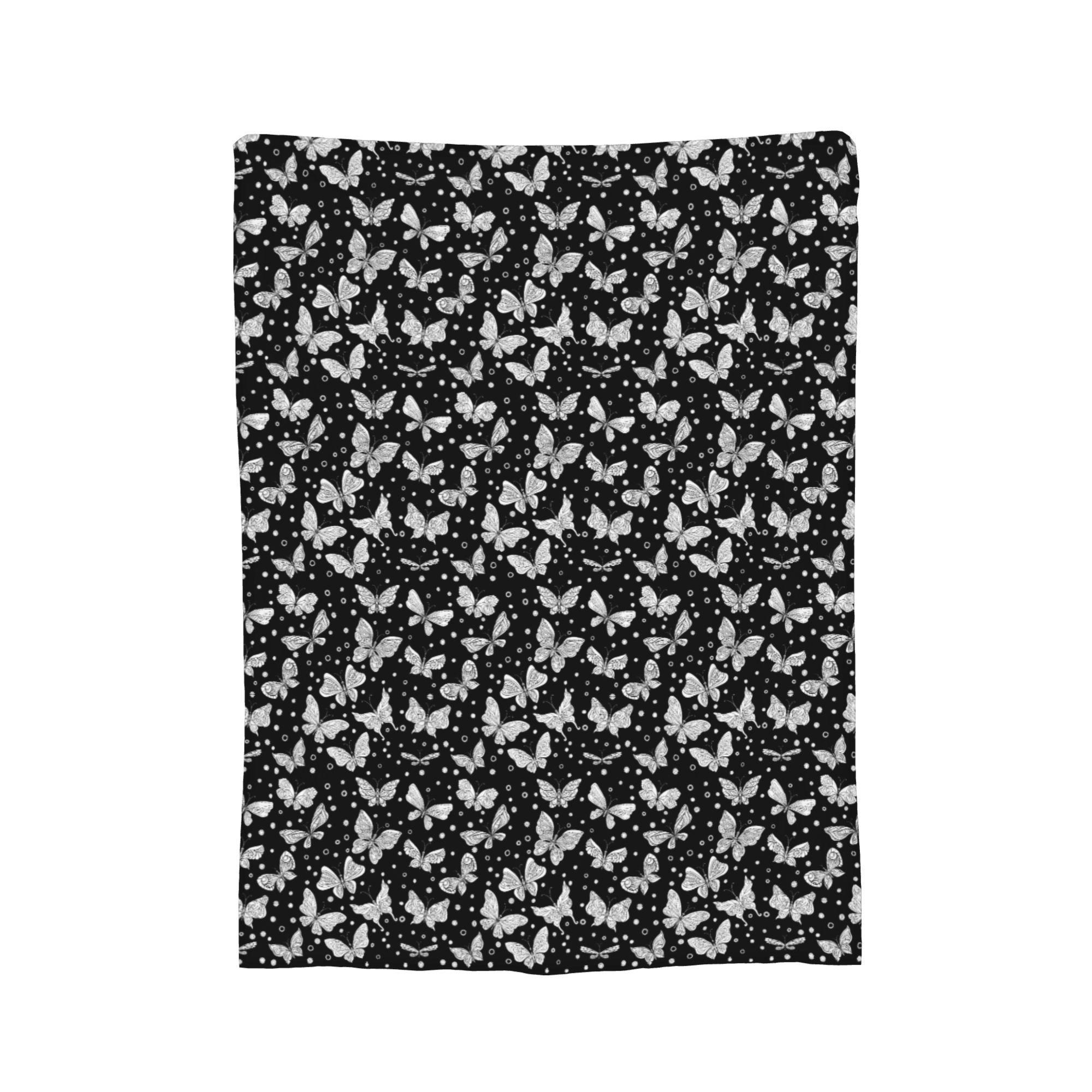 Butterfly Pattern  Blanket Fleece Print Colorful Butterflies Breathable Warm Throw Blanket for Sofa Travel Rug Piece 30x40in