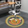 1 Stück Mandala Kunstwerk Teppich, Runder Rutschfester Langlebiger Großer Büroteppich, Geeignet für das Büro