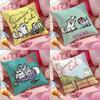 HOT-Cartoon S-Simons-Cat Pillow Case Soft Plush Fabric Double-Sided Printed Cushion Cover Warm Winter Sofa Pillow Case