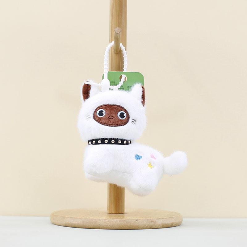 Cat Little Cute Keychain Cartoon Girl Backpack Decorative Pendant Doll Gift