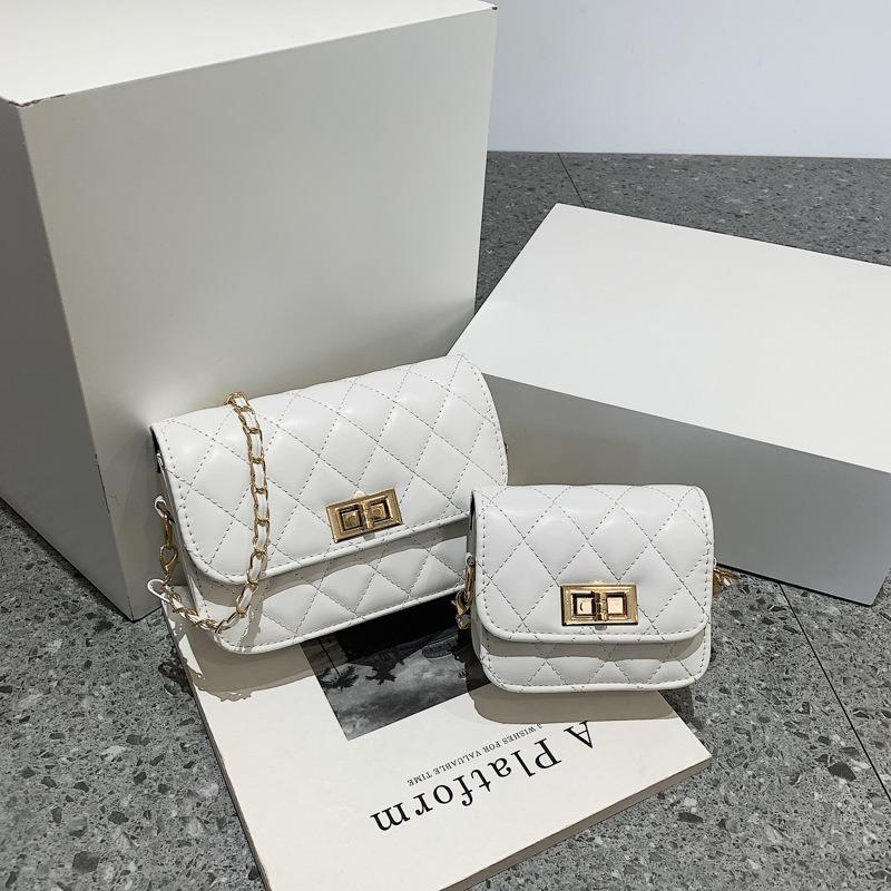 Retro women's bags versatile new trend fashion casual diamond chain shoulder messenger bag small square bag