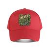 Never Give Up Military Motivation Baseball Cap Fashion Outdoor Sports Sunhat Unisex Snapback Cap Womens