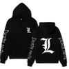 Death Note Streetwear Anime Print Hoodie Thick Soft Fleece Warm Long Sleeve Hooded Sweatshirt Casual Loose Top