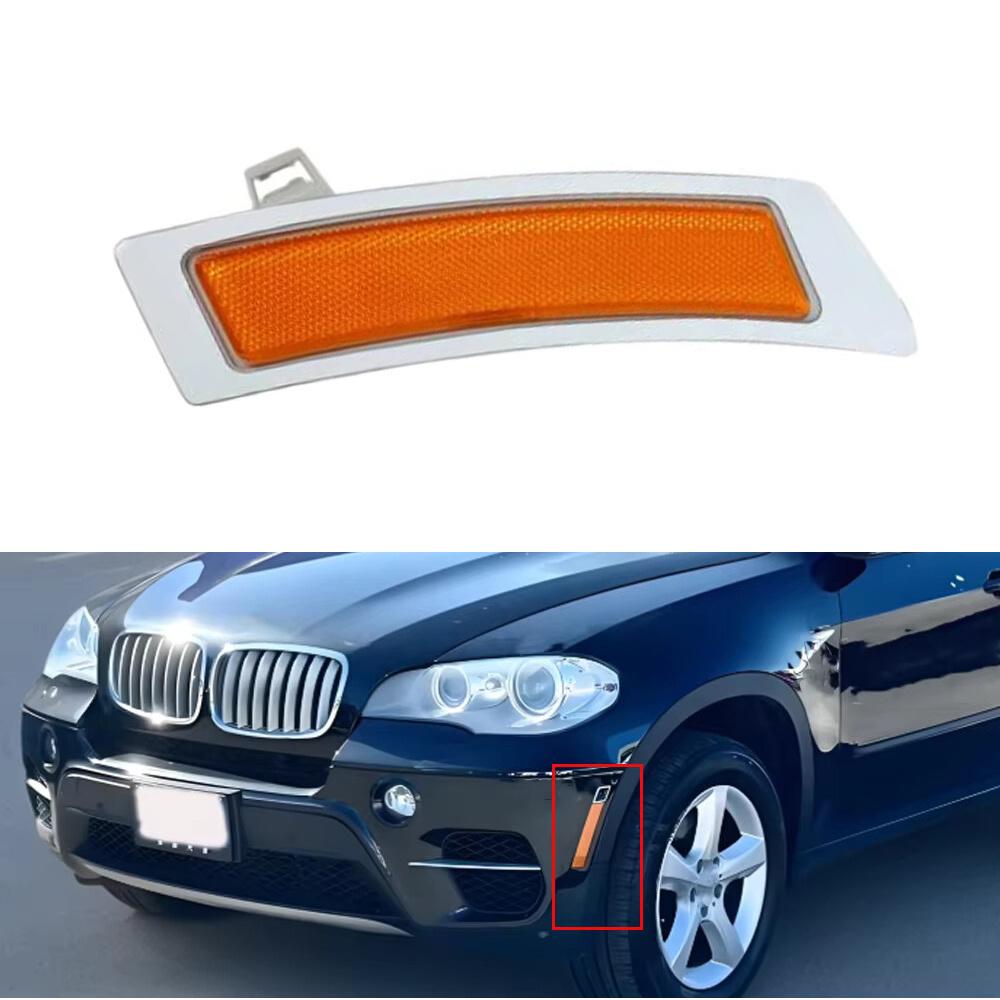 

Янтарный отражатель бокового габаритного огня переднего бампера слева для BMW X5 E70 xDrive35i 2011-13