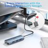 BENFEI USB C Hub 6-in-1: HDMI (4K@60Hz), Gigabit LAN, 100W PD Charging, 3 USB 3.0 Ports, Silicone Cable & Aluminum Case Included. Multi-functional Hub