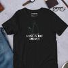 Musik Ist Die Antwort T-Shirt Vintage Unisex Lässig Bequem Grafik Vielseitig Stilvoll Atmungsaktiv Designer Kleidung Weich