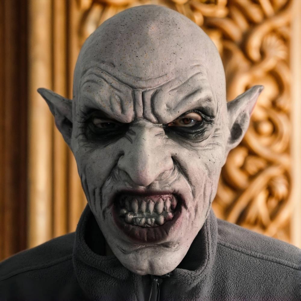 Nosferatu maska Pelēka vampīra maska Hallowīna